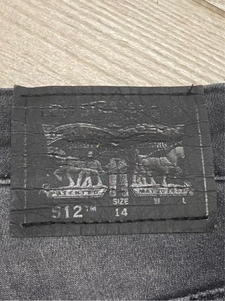 Levi's 512 Slim Taper Jeans Nero/Grigio
