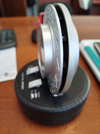 Reloj despertador diseño disco freno