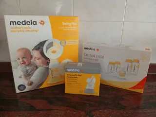 Sacaleches Medela + biberon, bolsas y repuestos