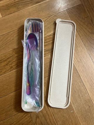 Juego de cubiertos arcoíris 9 piezas