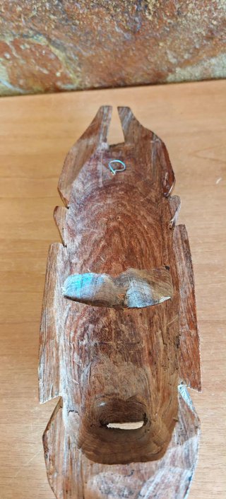Maschera Africana Vintage in Legno Artigianale