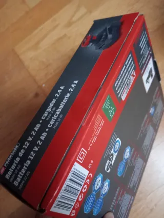 Cepillo recargable y Batería  12V 2Ah + Cargador