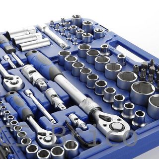 Juego Llaves de Vaso de 1/2", 1/4" Y 3/8" - 155 Piezas Alyco 192386