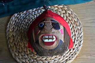 Coco pirata tallado a Mano (Filipinas)