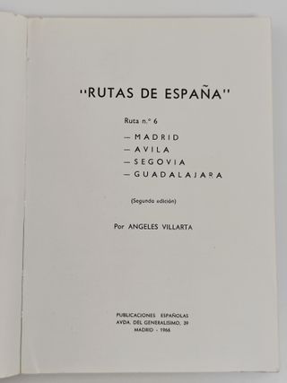 RUTAS DE ESPAÑA, Números 6 y 8