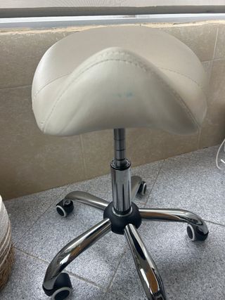 Taburete Giratorio con Ruedas Ajustable