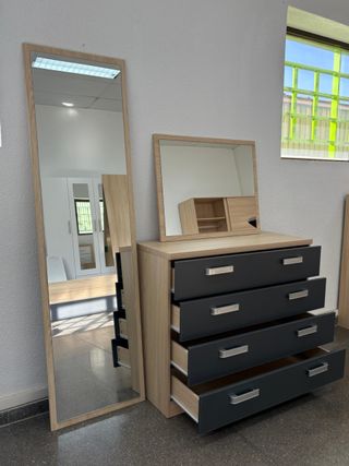 CONJUNTO Cómoda + 2 espejos Para dormitorio