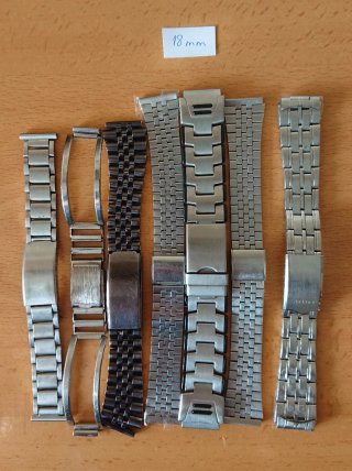 Lote correas metálicas para reloj