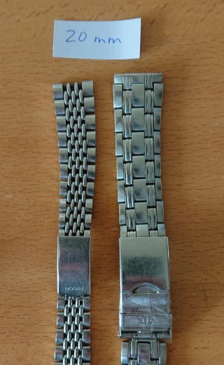 Lote correas metálicas para reloj