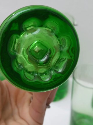 Set Bicchieri e Caraffa Vintage in murano Vetro Ve