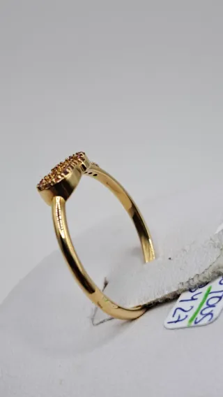Anillo Tous Oro 18K con Circonitas Rosas