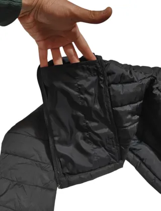 AMAZON set due piumini 100g sportivi neri donna S