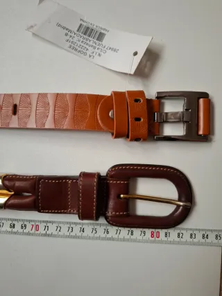 Lote 2 cinture donna pelle