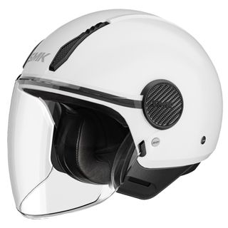 casco jet smk LAMINAR BLANCO BRILLO (GL100)
