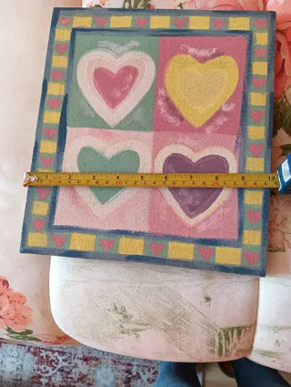 2 Cuadros Corazones Acrílico