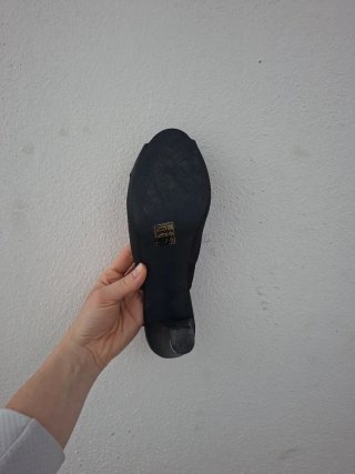 Sandalias tacón Marypaz negras talla 38 elegantes
