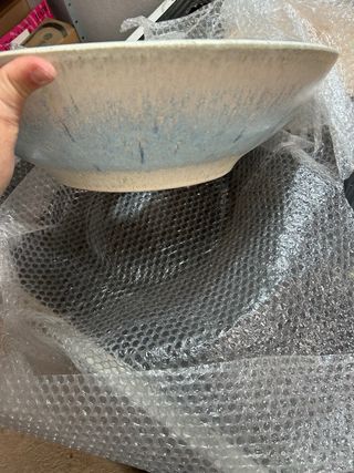 Lavabo rústico Ferrogres beige y azul