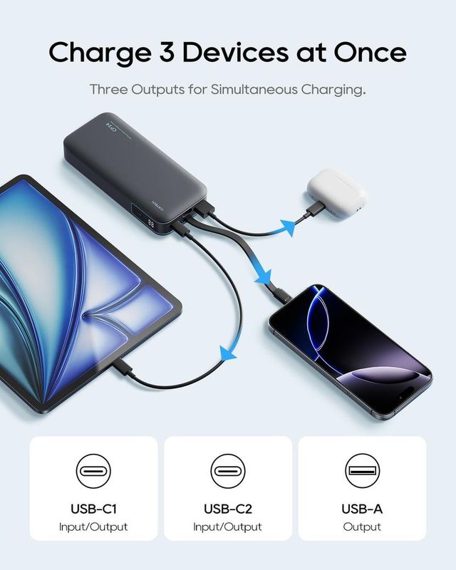 NUEVO - Batería Externa CP24 USB-C Integrado