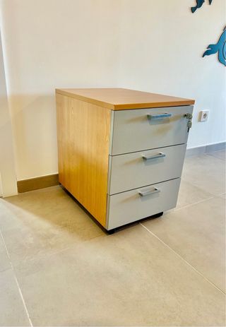Mueble Cajonera escritorio 3 Cajones 42x55x59cm