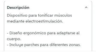 Toner Muscular EMS Estimulador
