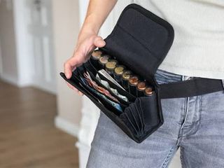 Cartera Billetera Monedero Camarero HMF con correa