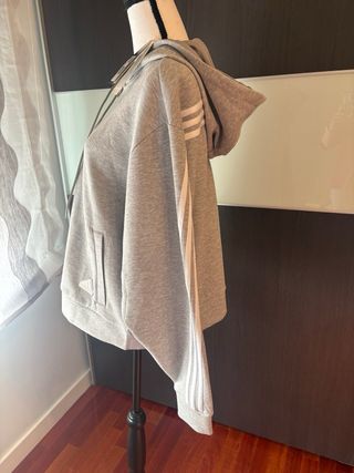 Sudadera Adidas Crop Talla M Gris