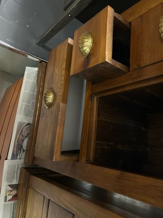 Conjunto Mesitas Madera y Metal