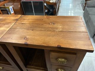 Conjunto Mesitas Madera y Metal