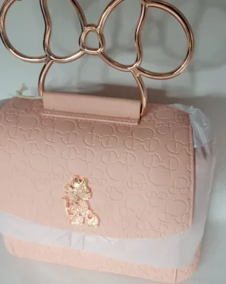 Bolso Minnie Mouse Loungefly Rosa y Dorado