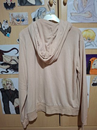 Felpa con cappuccio rosa cipria Pull&Bear taglia M