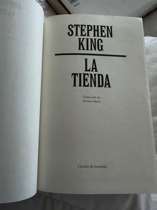 Libro La Tienda Stephen King