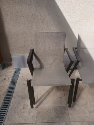Conjunto 4 sillas de exterior
