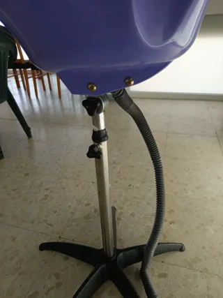 lavacabezas portátil utilizado en salones de belle