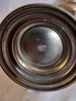 Collezione 6 antiche caraffe puro peltro