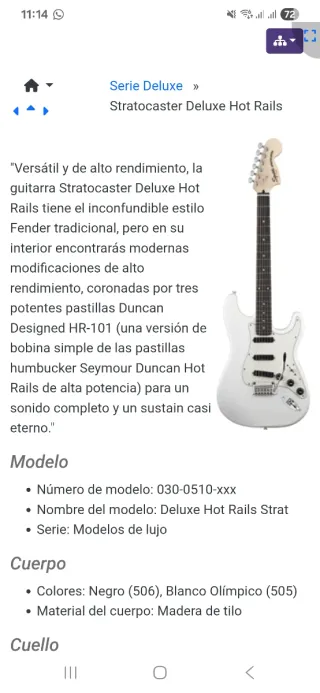 Squier Deluxe Stratocaster Hot Rails (2010)
