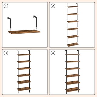 Librería Industrial HOOBRO 6 Niveles