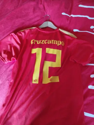 Camiseta de fútbol España talla L N 12 Cruzcampo