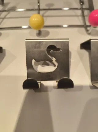 Lote Perchas para puerta con adornos