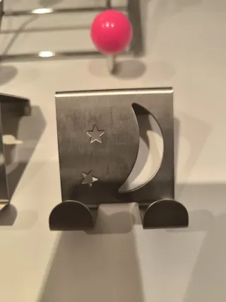 Lote Perchas para puerta con adornos