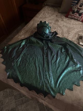 Disfraz capa cabeza dragón