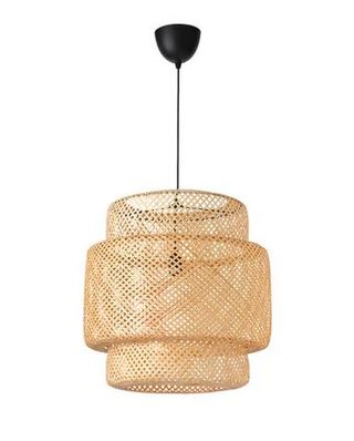 Lámpara techo de bambú Ikea SINNERLIG 50cm