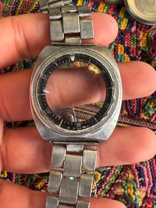 Esfera Seiko 5 Sports Negra con agujas