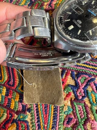 Esfera Seiko 5 Sports Negra con agujas