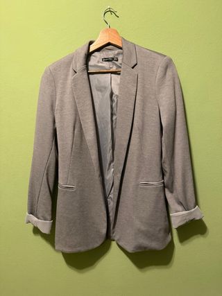 Blazer Stradivarius Gris Talla M