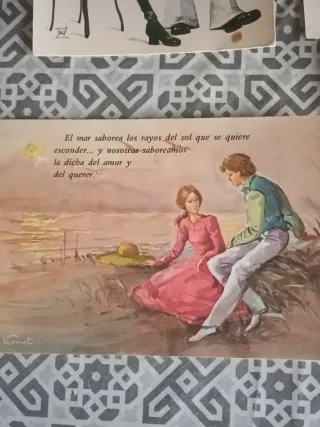 Lote 4 Postales Vintage Años 70