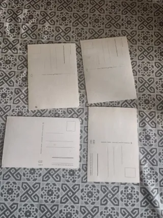 Lote 4 Postales Vintage Años 70