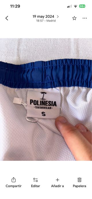 Bañador azul y verde