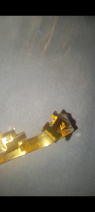 Pulsera Hermes Click H chapada en oro