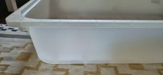 2 Cajas Almacenaje Bajo Cama Tapa Plástico