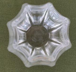 Corba vaso porta fiori in cristallo pesante molato